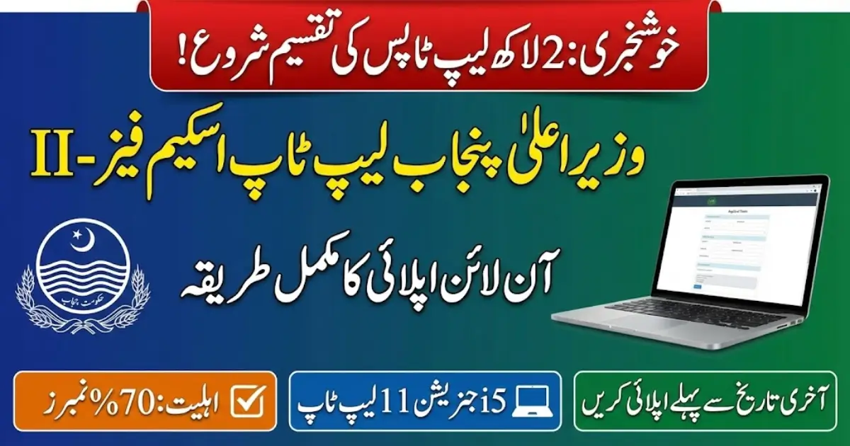 CM Punjab Laptop Scheme Phase 2 Online Apply Guide 2026