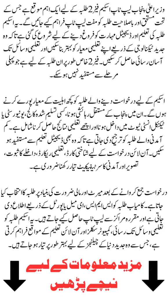 CM Punjab Laptop Scheme Phase 2 Launch 2026: Free Laptops for Eligible Students