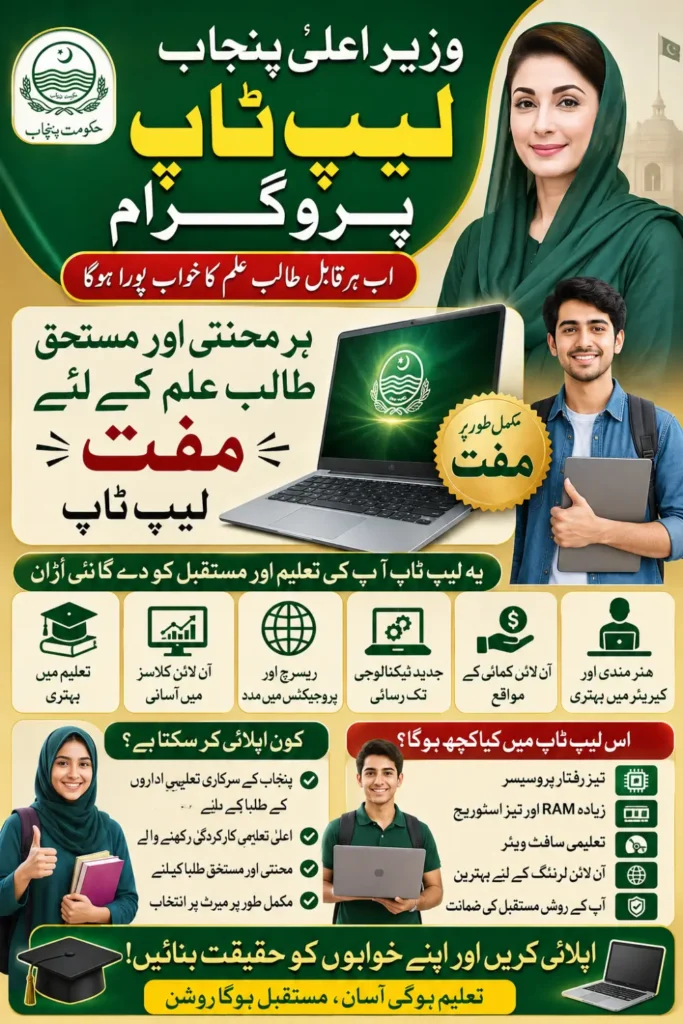 CM Punjab Laptop Program 2026 Apply Online & Eligibility Guide