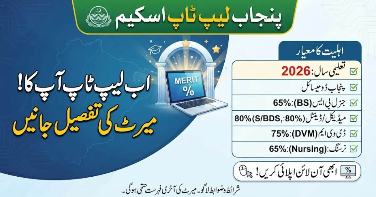 Punjab Laptop Scheme 2026 Merit Criteria Explained